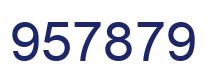 Number 957879 blue image