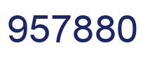 Number 957880 blue image