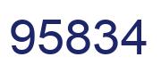 Number 95834 blue image