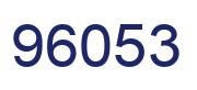 Number 96053 blue image
