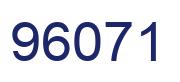 Number 96071 blue image