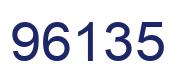 Number 96135 blue image