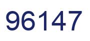 Número 96147 imagen azul