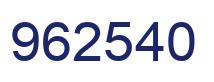 Número 962540 imagen azul