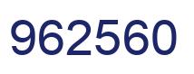 Number 962560 blue image