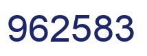 Number 962583 blue image