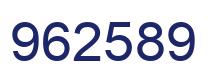 Number 962589 blue image
