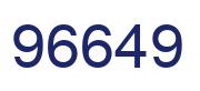 Number 96649 blue image