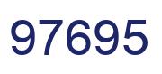 Number 97695 blue image