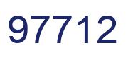 Number 97712 blue image