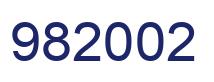 Number 982002 blue image