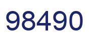 Number 98490 blue image