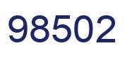 Number 98502 blue image