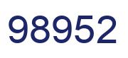 Number 98952 blue image