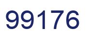 Number 99176 blue image