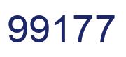 Number 99177 blue image