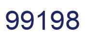 Number 99198 blue image