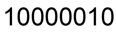 Number 10000010 black image