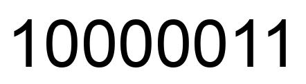 Número 10000011 imagen negro