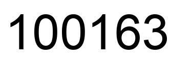 Number 100163 black image