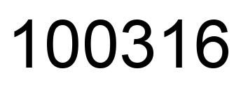 Número 100316 imagen negro