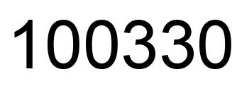 Número 100330 imagen negro