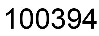 Número 100394 imagen negro