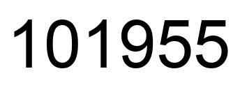 Número 101955 imagen negro