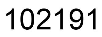 Número 102191 imagen negro