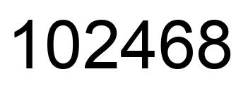 Número 102468 imagen negro