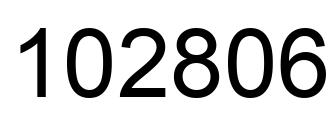 Number 102806 black image