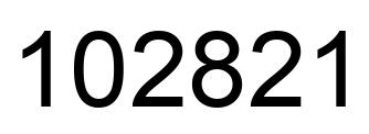 Number 102821 black image