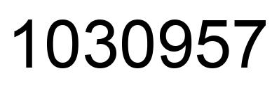 Número 1030957 imagen negro