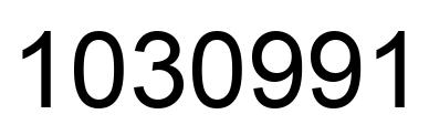Number 1030991 black image