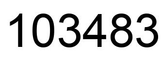 Número 103483 imagen negro