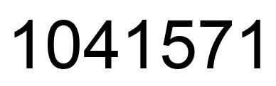 Number 1041571 black image