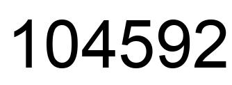 Número 104592 imagen negro