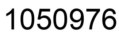 Number 1050976 black image