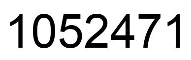 Number 1052471 black image