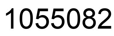 Number 1055082 black image