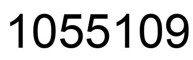 Number 1055109 black image
