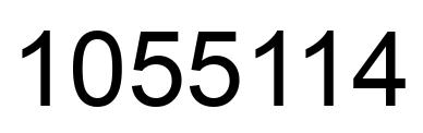 Number 1055114 black image