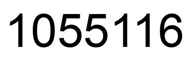 Number 1055116 black image