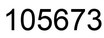 Number 105673 black image
