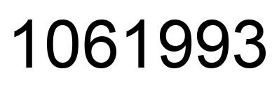 Number 1061993 black image