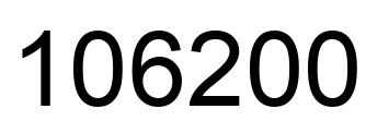 Número 106200 imagen negro