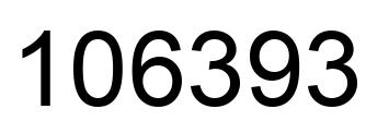 Number 106393 black image