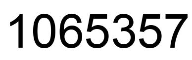 Número 1065357 imagen negro