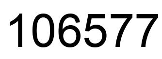 Número 106577 imagen negro