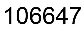 Número 106647 imagen negro